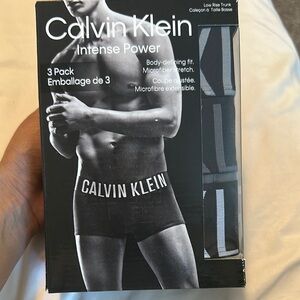 Calvin Klein Men's Intense Power Trunks - Black 3 Pack
